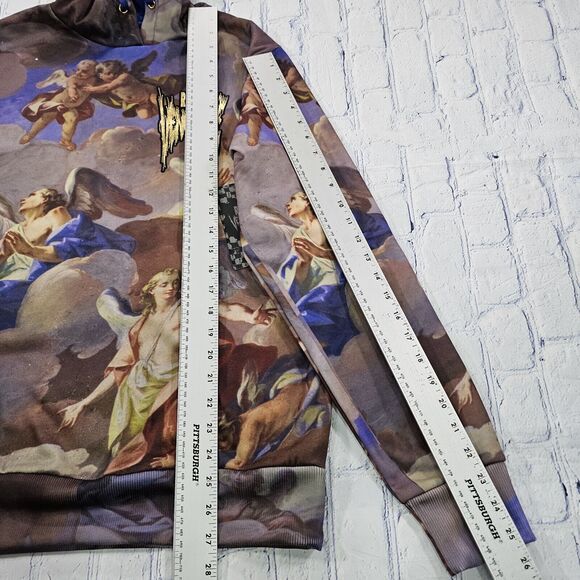 Rebel Vengeance Boticelli Wearable Art Print Hoodie Pullover MENS SIZE S - Picture 4 of 13